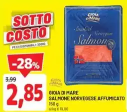 DPiù Giola mare salmone norvegese affumicato offerta
