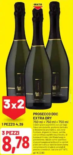 DPiù Prosecco DOC extra dry offerta