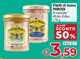 Despar Filetti di tonno PARODI offerta