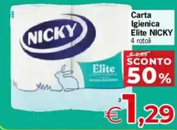 Despar Carta Igienica Elite NICKY offerta