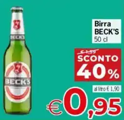 Despar Birra BECK'S offerta