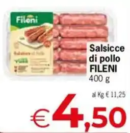 Despar Salsicce di pollo FILENI offerta