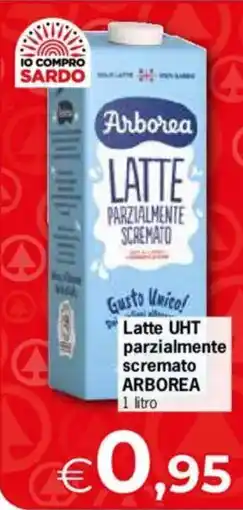 Despar Latte UHT parzialmente scremato ARBOREA offerta