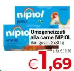Despar Omogeneizzati alla carne NIPIOL offerta