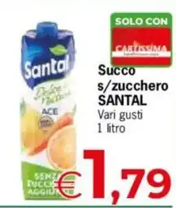 Despar Succo s/zucchero SANTAL offerta