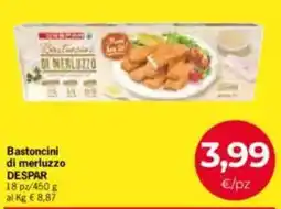 Despar Bastoncini di merluzzo DESPAR offerta