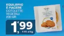 Sisa Equilibrio e piacere cotolette vegetali offerta