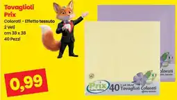 Prix Quality Tovaglioli Prix offerta