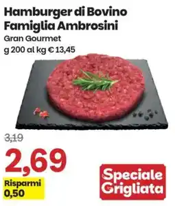 Prix Quality Hamburger di Bovino Famiglia Ambrosini offerta