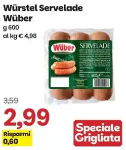 Prix Quality Würstel Servelade Wüber offerta