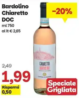 Prix Quality Bardolino Chiaretto DOC offerta