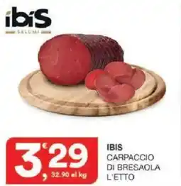 Sisa Ibis carpaccio di bresaola offerta