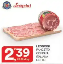 Sisa Leoncini pancetta coppata italiana offerta