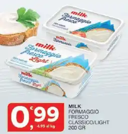 Sisa Milk formaggio fresco classico/light offerta