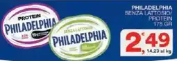 Sisa Philadelphia senza lattosio/ protein offerta