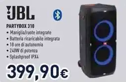 Unieuro JBL PARTYBOX 310 offerta
