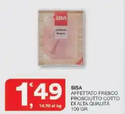 Sisa Sisa affettato fresco prosciutto cotto di alta qualità offerta
