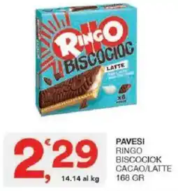 Sisa Pavesi ringo biscociok cacao/latte offerta