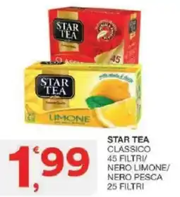 Sisa Star tea classico 45 filtri/ nero limone/ nero pesca 25 filtri offerta