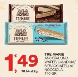 Sisa Tre marie ancora uno wafer gianduia/ stracciatella/ nocciola offerta