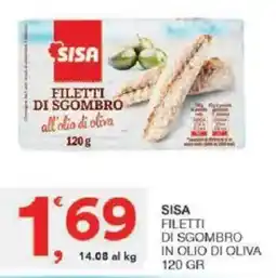 Sisa Sisa filetti di sgombro in olio di oliva offerta