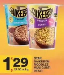 Sisa Star saikebon noodles offerta