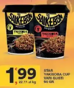 Sisa Star yakisoba cup offerta