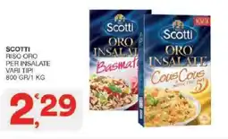 Sisa Scotti riso oro per insalate offerta