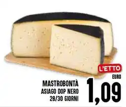 Al Discount Mastrobontà asiago dop nero 28/30 giorni offerta