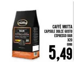 Al Discount Caffè motta capsule dolce gusto espresso bar x20 offerta