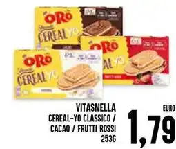 Al Discount Vitasnella cereal-yo classico / cacao/frutti rossi offerta