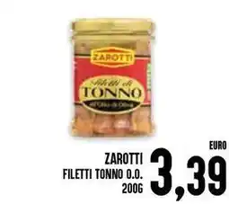 Al Discount Zarotti filetti tonno 0.0. offerta