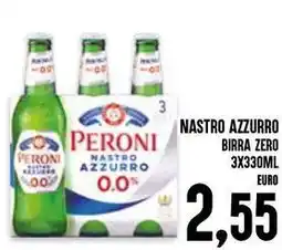 Al Discount Nastro azzurro birra zero offerta