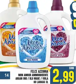 Al Discount Felce azzurra mon amour ammorbidente argan oro/blu mare / viola offerta