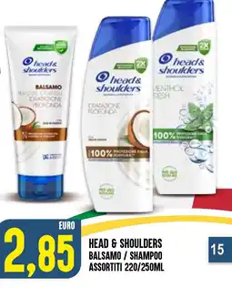 Al Discount Head & shoulders balsamo/shampoo offerta