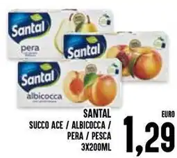 Al Discount Santal succo ace/albicocca / pera / pesca offerta