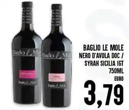 Al Discount Baglio le mole nero d'avola doc / syrah sicilia igt offerta