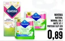 Al Discount Nuvenia natural normal x10/ notte x7 / proteggi slip x20 offerta