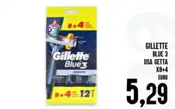 Al Discount Gillette blue 3 usa getta x8+4 offerta