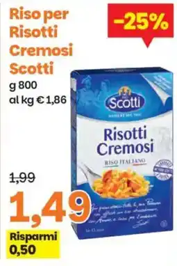 Prix Quality Riso per Risotti Cremosi Scotti offerta