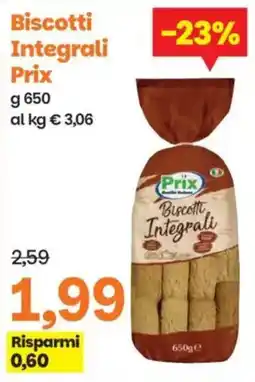 Prix Quality Biscotti Integrali Prix offerta