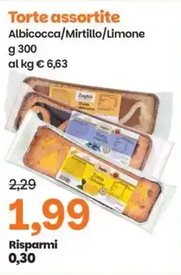 Prix Quality Torte assortite Albicocca/Mirtillo/Limone offerta