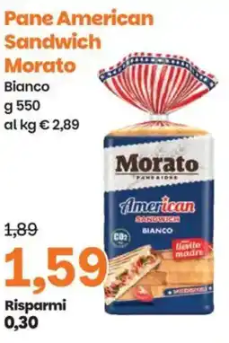 Prix Quality Pane American Sandwich Morato Bianco offerta