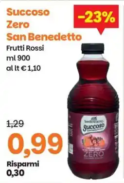 Prix Quality Succoso Zero San Benedetto Frutti Rossi offerta