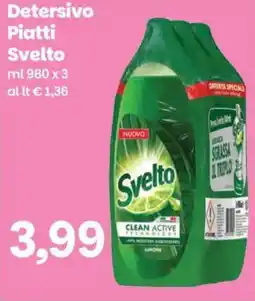Prix Quality Detersivo Piatti Svelto offerta