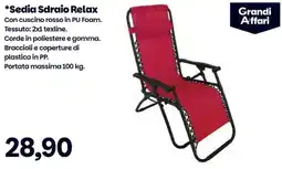 Prix Quality Sedia Sdraio Relax offerta