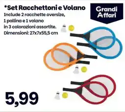 Prix Quality Set Racchettoni e Volano offerta