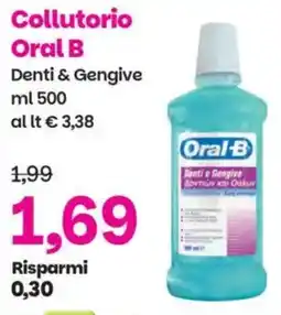 Prix Quality Collutorio Oral B Denti & Gengive offerta