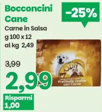 Prix Quality Bocconcini Cane Carne in Salsa offerta