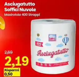 Prix Quality Asciugatutto Soffici Nuvole Maxirotolo 400 Strappi offerta